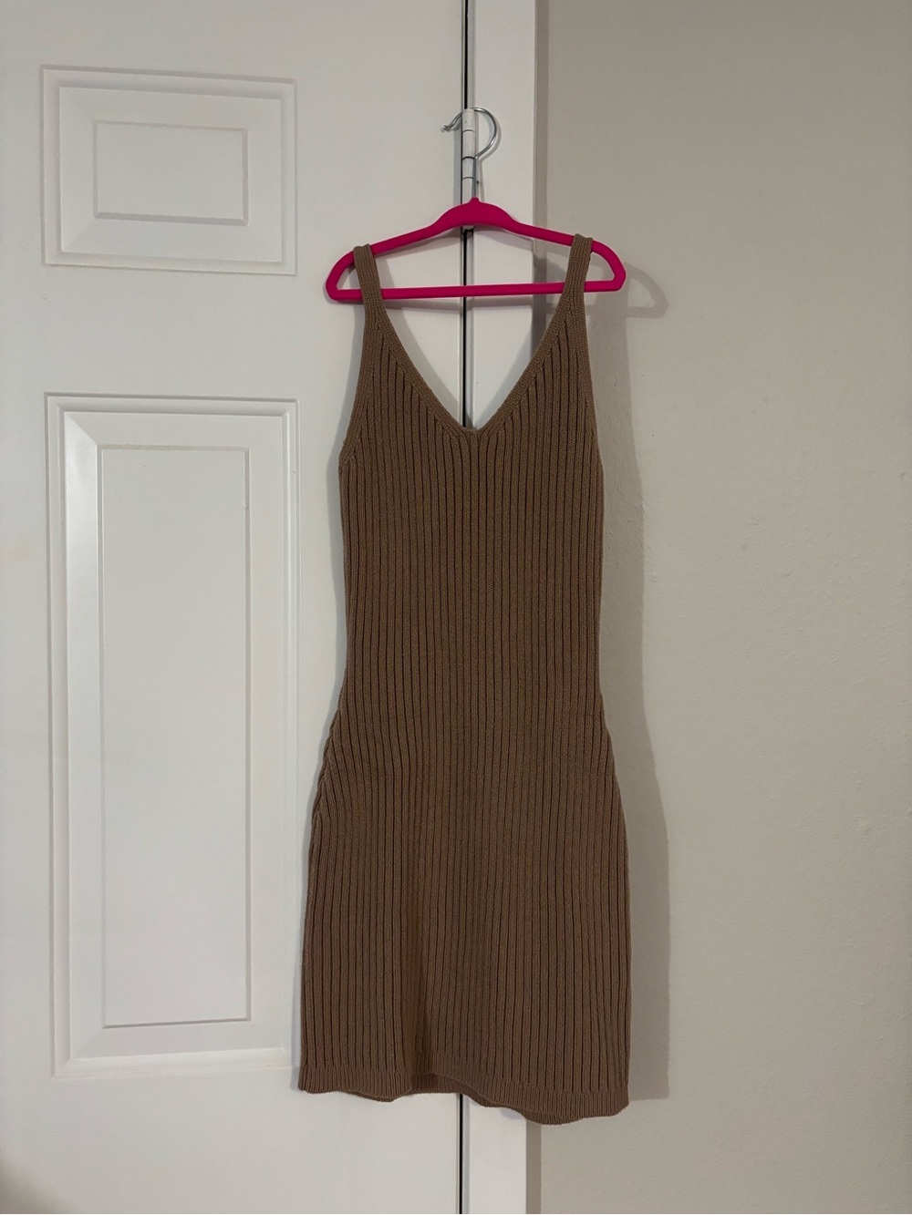 Hollister Ribbed Knit Sleeveless Dress | Brown | XS